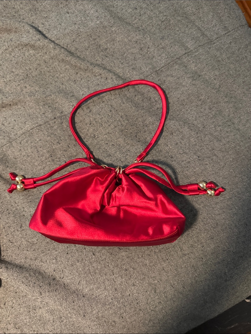 J.Crew drawstring pouch bag in satin, NWOT - Picture 2 of 8